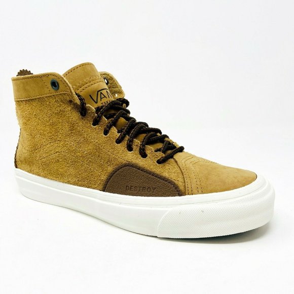 Vans Vault Taka Hayashi Sk8 Hi LX (Nubuck Suede) Monks Robe Brown Mens Sneakers - Picture 2 of 5